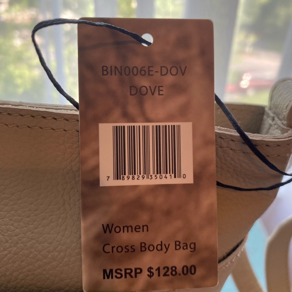 Born Crossbody Leather Bag Dove NWT - Picture 9 of 15